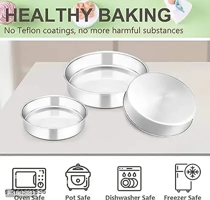 SMDE aluminium  Round Cake Pan set 678 -3pcs-thumb3