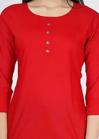 Jaipur Fashion Mode Women's Rayon Solid Regular 3/4th Sleeve Top-thumb2