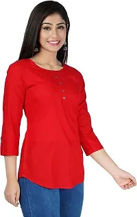 Jaipur Fashion Mode Women's Rayon Solid Regular 3/4th Sleeve Top-thumb3