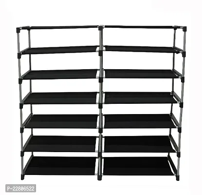 Raxon World - Multipurpose 12 Layer Shoe Rack for Home Improvement Furniture  Storage Rack with Dustproof Cover| Slipper Stand| Darkblue-thumb5