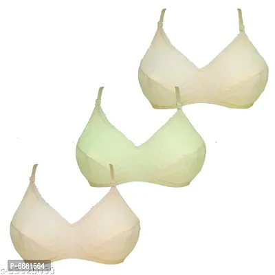 Buy Darphy Pink Black White Hosiery bra (pack of 3) Online In India At  Discounted Prices