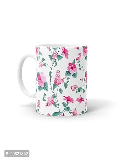 Pratik Plastic Misty Morning Roses Printed Coffee Mug