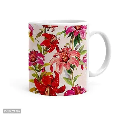 Pratik Plastic Floral Printed Coffee Mug