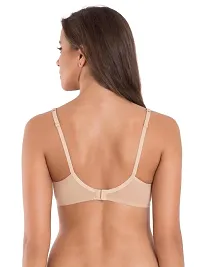 Stylish Beige Cotton Solid Bras For Women-thumb1