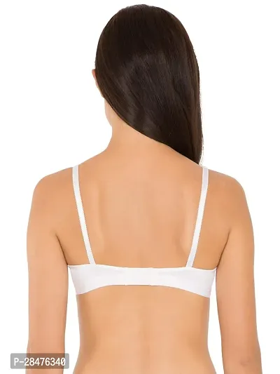 Stylish White Cotton Solid Bras For Women-thumb3