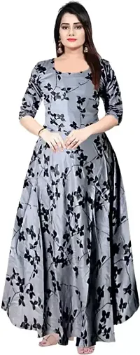 Stylish Rayon Printed Anarkali Kurta For Women