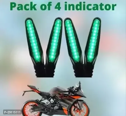 B Rider New style green led Bike Flexible indicators set of 4