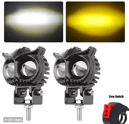 heavy quality owl desing fog light yellow white colour set 2-thumb0