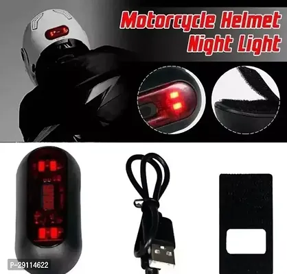Motorcycle Helmet Lamp Smart Light Night Warning Cycling Safety Signal Universal LED