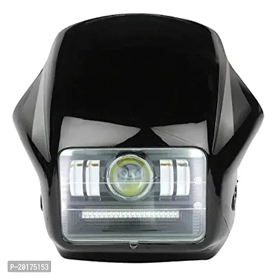 B Rider LED Headlight Hi/Low Beam With 3 Mode Red and Blue Flashing For Hero Splendor Plus, Splendor Pro, Splendor-thumb0