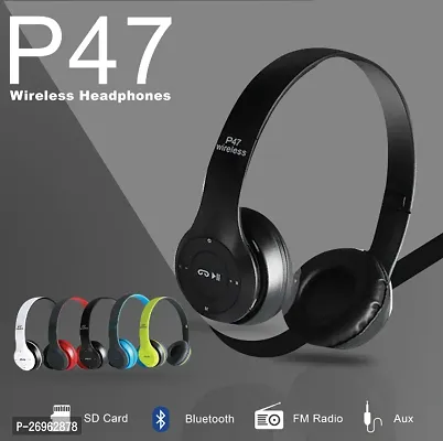 Classy Wireless Bluetooth  Headphones, Pack of 1-Assorted-thumb0