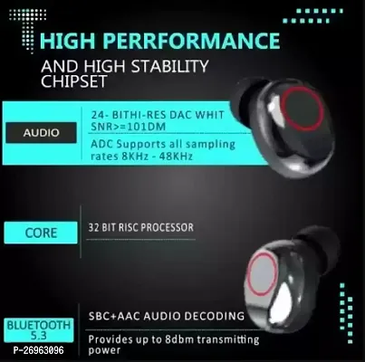 M90 pro Wireless Bluetooth Earbuds Type- C with Touch Control and Dual LED Charging Display-thumb3