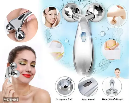 3D Massager Roller 360 Rotate fot V Shape Face, Eyes, Neck Full Body Shape for Skin-thumb2