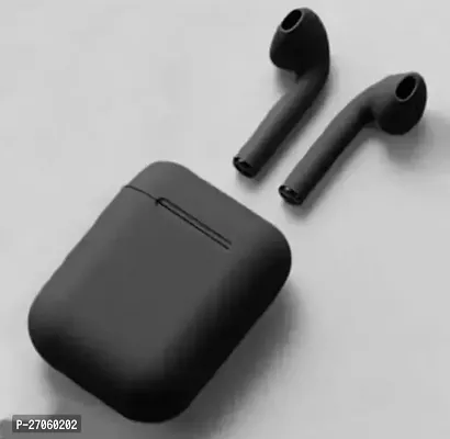 I12 TWS Wireless Stereo Earphones Bluetooth Airpods Bluetooth Headset (Black In the Ear)-thumb0