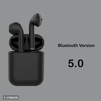 Truly Wireless Bluetooth inpods 12 Tws touch control wireless Bluetooth (Black In the Ear)