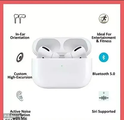 Air pods pro White Earbuds High Bass Audio 48Hrs Playtime With ASAP Charge Bluetooth Headset (White True Wireless)-thumb2