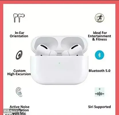 True Wireless White ProBuds Headphone Earphone With Charging Case Bluetooth Headset-thumb2