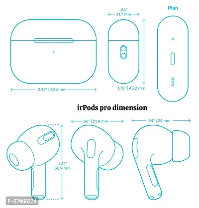 True Wireless White ProBuds Headphone Earphone With Charging Case Bluetooth Headset-thumb3
