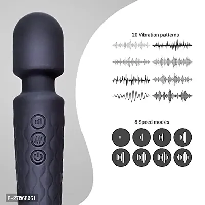 20+ Vibration Modes, Rechargeable, Waterproof, for Women and Men, Flexible Head for Targeted Compression (Multi)-thumb4