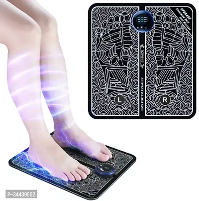 Rechargeable EMS Foot Massager Mat, Muscle Stimulator Therapy for Foot, Hands, Arms-thumb0