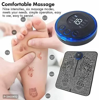 Rechargeable EMS Foot Massager Mat, Muscle Stimulator Therapy for Foot, Hands, Arms-thumb0