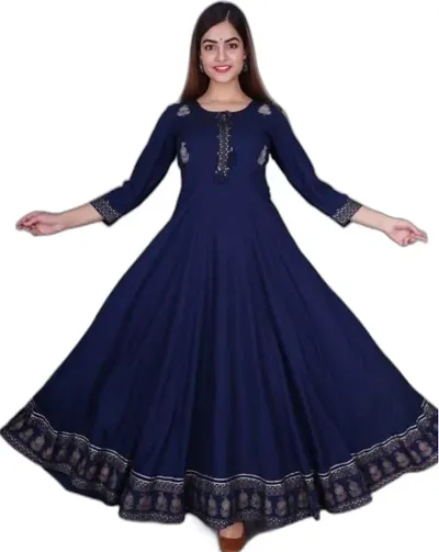 Stylish Rayon Gown For Women