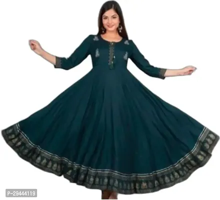 Stylish Rayon Gown For Women-thumb0