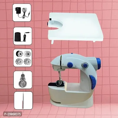 MA CREATION sewing machine for home tailoring, silai machine, mini sewing machine for home, stitching machine for home, portable sewing machine with Table(White)-thumb0