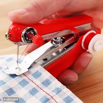 Pocket Portable Mini Stapler Style Hand Sewing Machine Craft, Clothes Stitch Sewing Machine.Material Used (Plastic, Stainless Steel)-thumb0