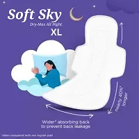 SOFT SKY XL Dry 54 Sanitary Napkins Pads 280mm with Double Flaps enriched - 3 Pack OF (18 - Pads)-thumb4