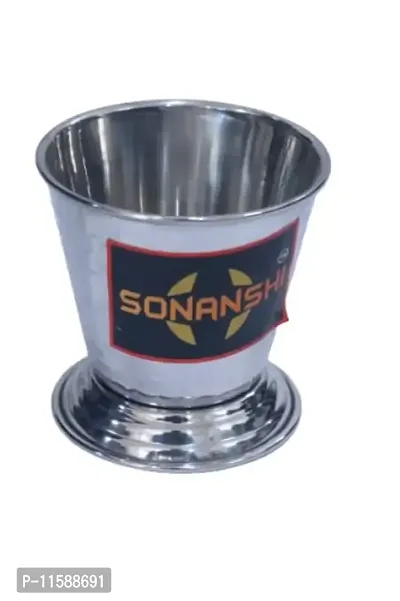 Sonanshi Stainless Steel Bucket/Balti for Serving Dishes Without Handle