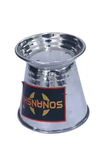 Sonanshi Stainless Steel Bucket/Balti for Serving Dishes Without Handle-thumb1