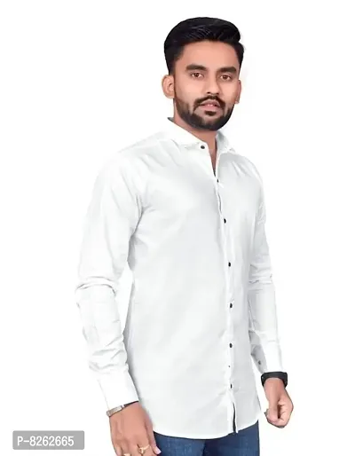 Classic Cotton Solid Formal Shirts for Men-thumb3
