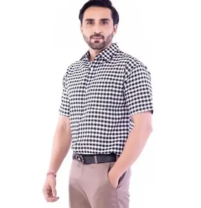 Reliable Blend Short Sleeves Casual Shirt For Men