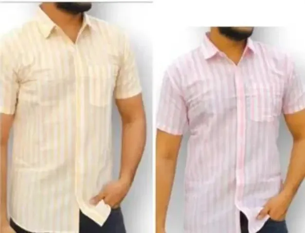 Stylish Casual Shirt For Men Pack Of 2