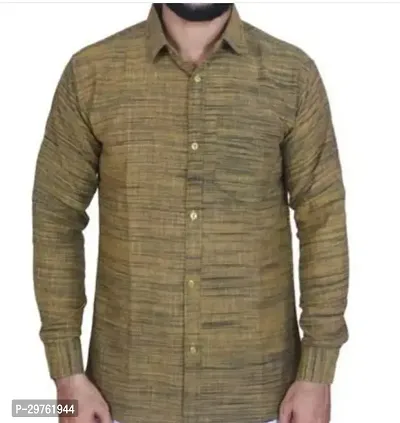 Stylish Multicoloured Khadi Cotton Casual Shirts For Men