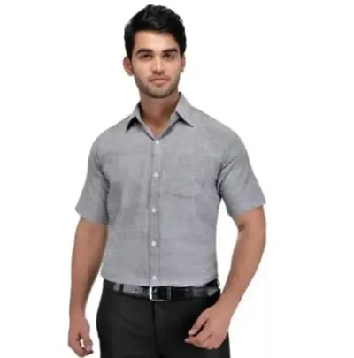 Men Regular Collar Half Sleeves Shirt