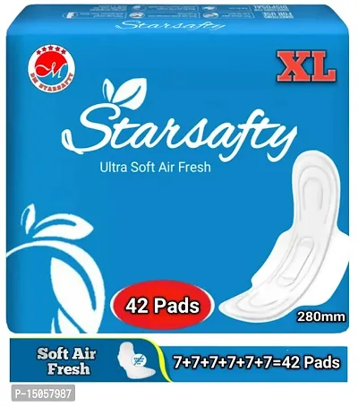 Starsafty Ultra Choice   XL 280mm 42 Sanitary pads ( Combo Pack off 6 )