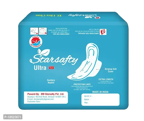 Starsafty Ultra Soft air fresh with wings Size XL 280MM-42 Sanitary pads (pack off )-6-thumb2