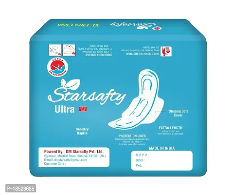 Starsafty Ultra Soft air fresh with wings Size XL 280MM-49 Sanitary pads (pack off )-7-thumb2