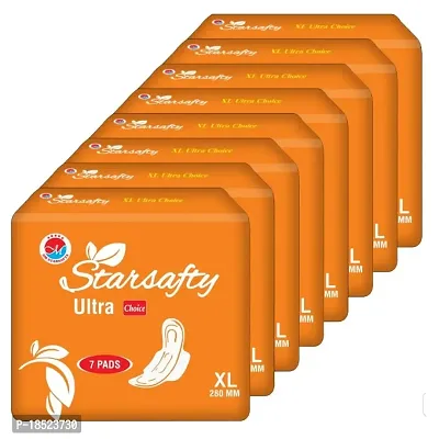 Starsafty Ultra Choice with wings Size XL 280MM-56 Sanitary pads (pack off )-8