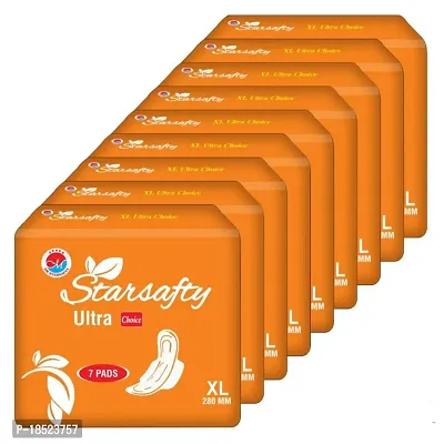 Starsafty Ultra Choice with wings Size XL 280MM-63 Sanitary pads (pack off )-9