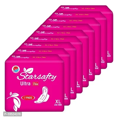 Starsafty Ultra Thin with wings Size XL 280MM-63 Sanitary pads (pack off )-9