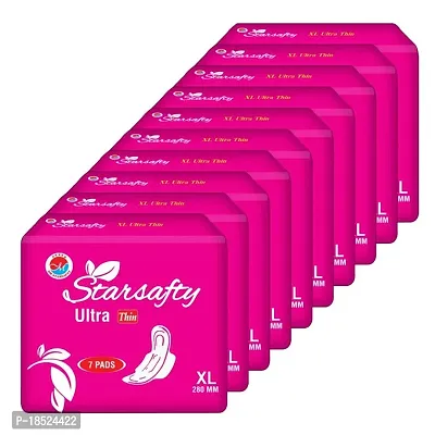 Starsafty Ultra Thin with wings Size XL 280MM-70 Sanitary pads (pack off )-10-thumb0