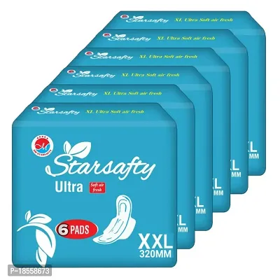 Starsafty Ultra Soft air fresh XL 280MM  36 Sanitary pads Pack off-6-thumb0