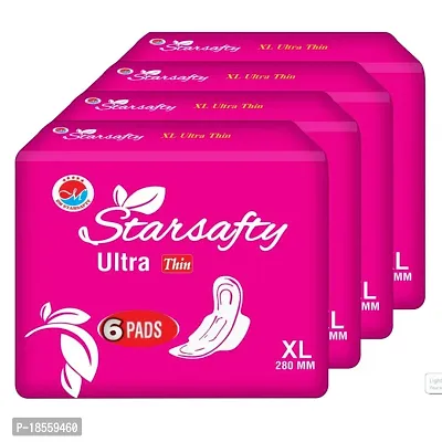 Starsafty Ultra Thin XL 280MM  24 Sanitary pads Pack off-4