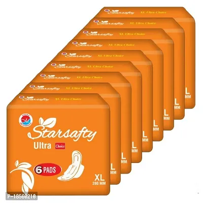 Starsafty Ultra Choice XL 280MM 54 Sanitary pads Pack off-9