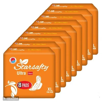Starsafty Ultra Choice With Wings XL 280MM 72 Sanitary pads Pack off-9