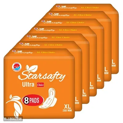Starsafty Ultra Choice With Wings XL 280MM 56 Sanitary pads Pack off-7