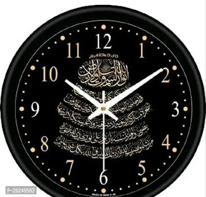 Designer Black Plastic Analog Wall Clock-thumb0